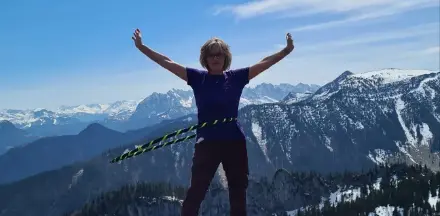 Gudrun in den Bergen