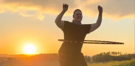 anna im sonnenuntergang